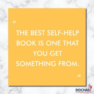 quote: the best self-help book is one that you get something from