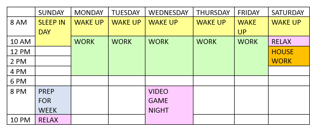 Practical Tips to Managing Stress: Scheduling • Dóchas Psychological ...