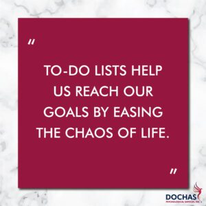 Practical Tips to Managing Stress: To-do lists, Dochas Psychological Services blog