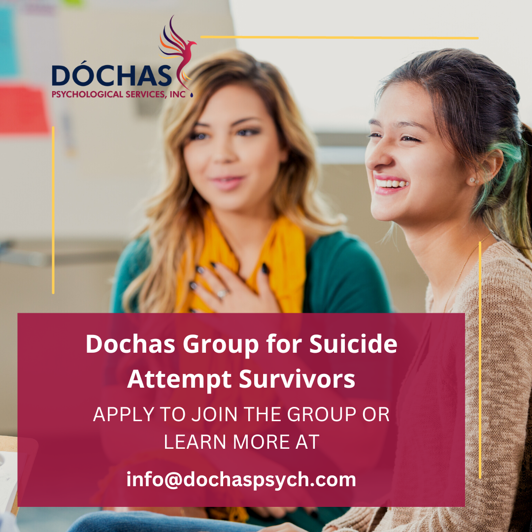 Suicide Attempt Survivors • Dóchas Psychological Services Inc 4576