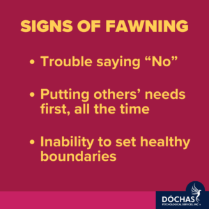 examples of fawning and people pleasing